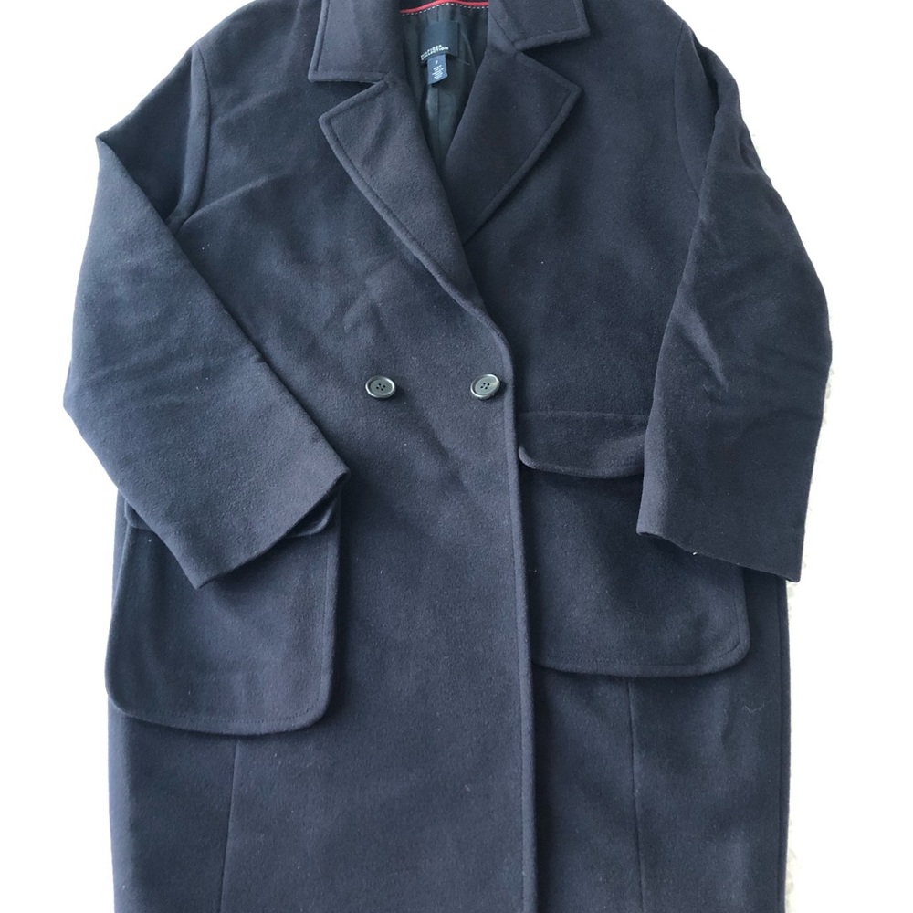 Hilfiger Collection Navy Wool Coat